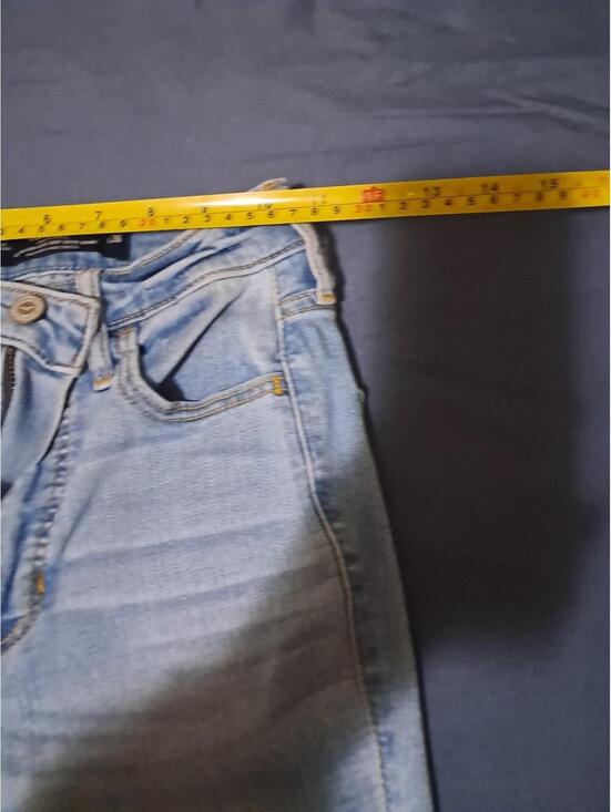 Hollister Women' Blue Jeans Size 00r High Rise Slim Straight Stretch W23 L26 Cut - Picture 6 of 8
